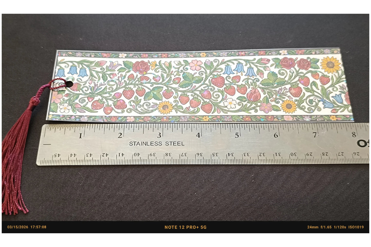 Strawberry Patch Bookmark