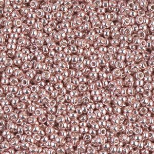 Miyuki 11/0 Galvanized Light Rose Seed Beads - 5 or 10 gm