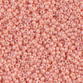 Miyuki 11/0 Semi-Matte Opaque Salmon Gold Luster AB Seed Beads - 5 or 10 gm