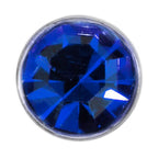 20G Stainless Steel Sapphire Blue Gem Micro Nose Bone