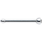 20G Stainless Steel Crystalline Gem Micro Nose Bone