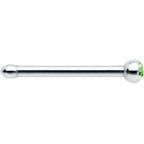 20G Stainless Steel Green Gem Micro Nose Bone