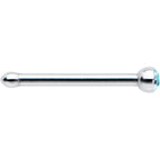 20G Stainless Steel Aqua Gem Micro Nose Bone