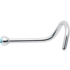 Aqua Gem MICRO Nose Ring Twister