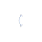 Bioplast Cool Clear Eyebrow Ring
