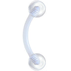 Bioplast Cool Clear Eyebrow Ring