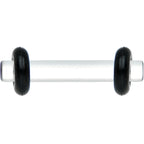 12G Clear Acrylic Plug Set of 2