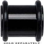 00G Black Acrylic Plug
