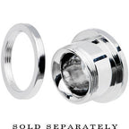1/2 Stainless Steel Single Flare Peace Sign Plug