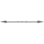 Surgical Steel Spiked Industrial Barbell Earring