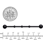 Ball Black Anodized Titanium Industrial Project Bar 38mm