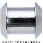 0G Stainless Steel Screw Fit Tunnel Plug Set
