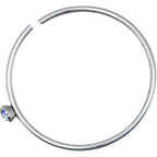 22G Stainless Steel Aurora Gem Open Nose Hoop