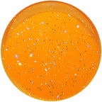 20mm Orange Neon Glitter Saddle Plug
