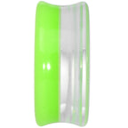 24mm Green Neon Glitter Saddle Plug