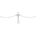 Clear Striking Gem Butterfly Belly Chain