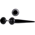 UV Black Acrylic Faux Taper Cheater Plug Set