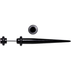 UV Black Acrylic Faux Taper Cheater Plug Set