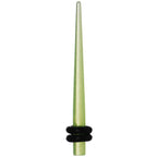 8G Green Acrylic Glow in the Dark Straight Taper