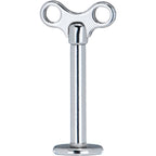 16G 10mm Steel Winding Key Top Labret Monroe