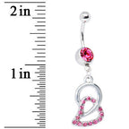 Loves Chain Pink Circle Belly Ring