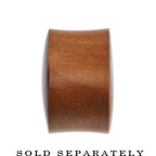 0G Organic Solid Sawo Wood Saddle Plug