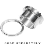7/8 Stainless Steel Multi Gem Screw Fit Tunnel