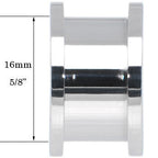 5/8 Stainless Steel Herb Stash and Grinder Plug Set