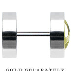 Anodized Titanium Gold Peace Sign Cheater Plug