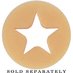 0G Flesh Star Silicone Flexible Tunnel