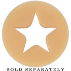 1/2 Flesh Star Silicone Flexible Tunnel