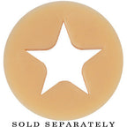 5/8 Flesh Star Silicone Flexible Tunnel