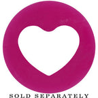 5/8 Purple Heart Silicone Flexible Tunnel