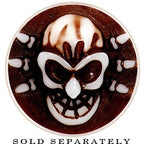 0G Brown White Resin Skull Saddle Plug