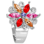 Fanciful Flower Adjustable Ring