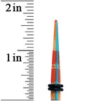 4G Acrylic Plaid Taper Ear Plug