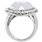 Size 7.5 -Crystalline Luster Heart Ring