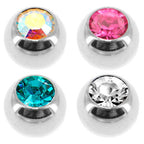 4mm Steel Gem Captive Ring Replacement Ball Bonus Pack Set
