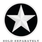 1/2 Black White Star Silicone Plug