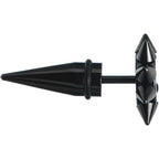 0G Biohazard Spiked Logo Fake Taper Ear Plug