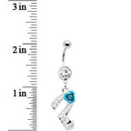 Faux Pearl Stiletto Shoe Belly Ring