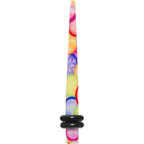 8G Groovy Retro Flower Acrylic Taper