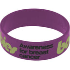 Purple Army Green Boobies Awareness for Breast Cancer Bracelet