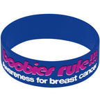 Purple White I Love Motor Boating Breast Cancer Bracelet