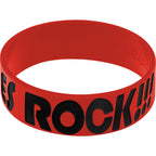 Red Black Boobies Rock Breast Cancer Bracelet