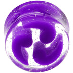 5/8 Purple Quotation Symbol Saddle Plug