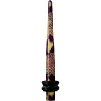 8G Green Snake Skin Acrylic Taper