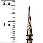 4G Green Snake Skin Acrylic Taper