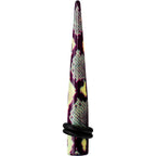 2G Green Snake Skin Acrylic Taper