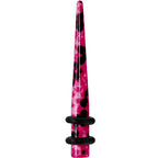 6G Pink Snake Skin Acrylic Taper